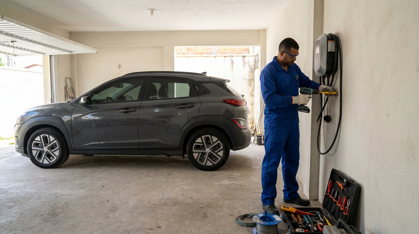 Instalacao de carregador de carro eletrico em Jaraguá do Sul‑SC