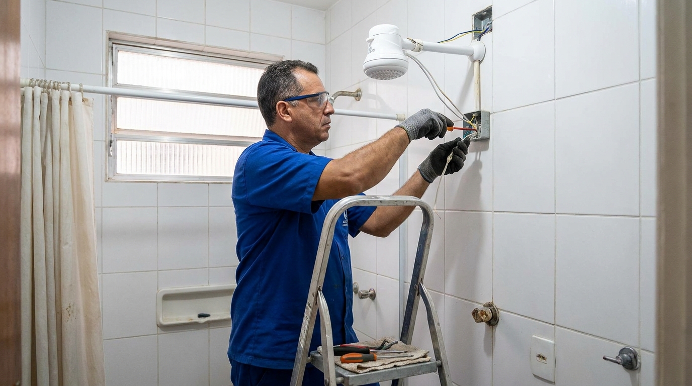 Instalacao de chuveiro eletrico em Jaraguá do Sul‑SC