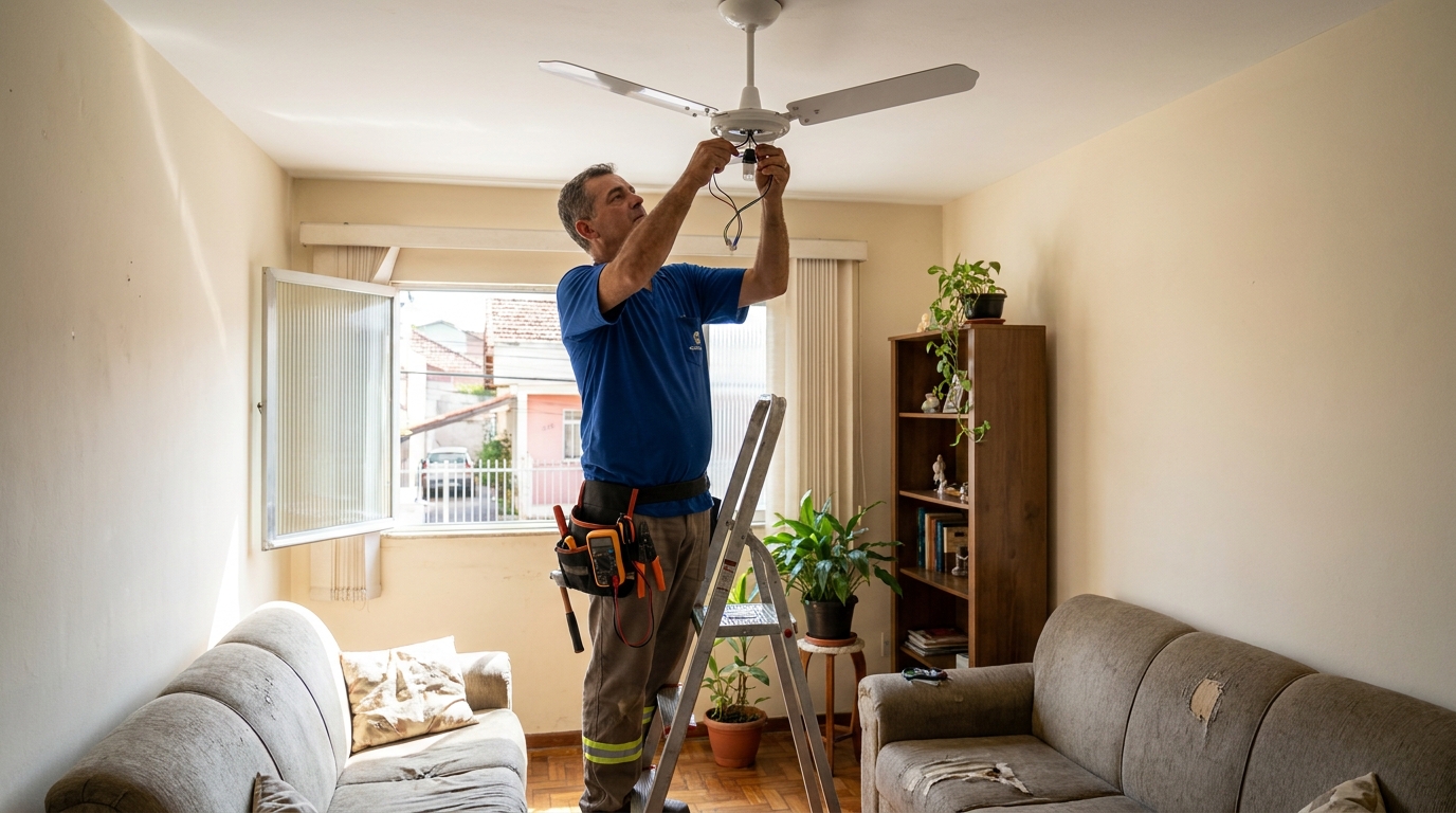 Instalacao de ventilador de teto em Jaraguá do Sul‑SC